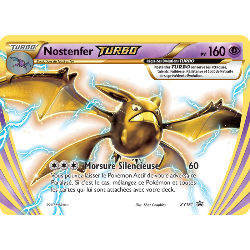 Carte Pokémon Nostenfer TURBO XY181 Promo XY