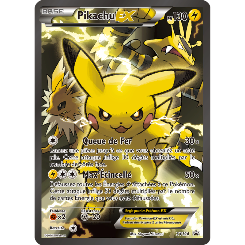 Carte Pokémon Pikachu-EX XY124 Promo XY