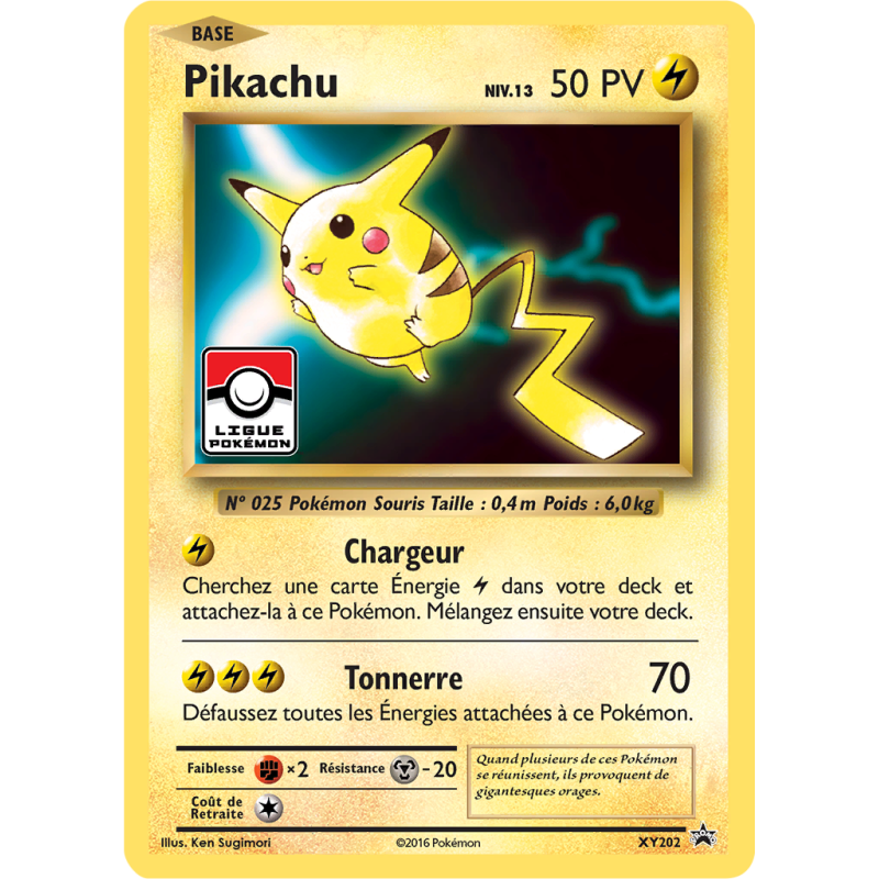 Carte Pokémon Pikachu XY202 Promo XY