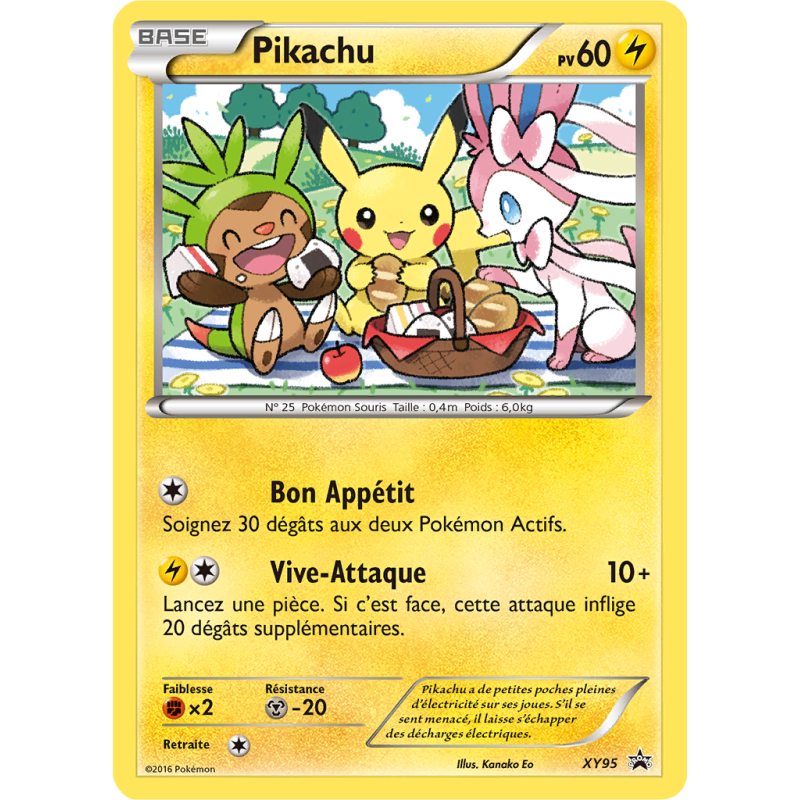 Carte Pokémon Pikachu XY95 Promo XY