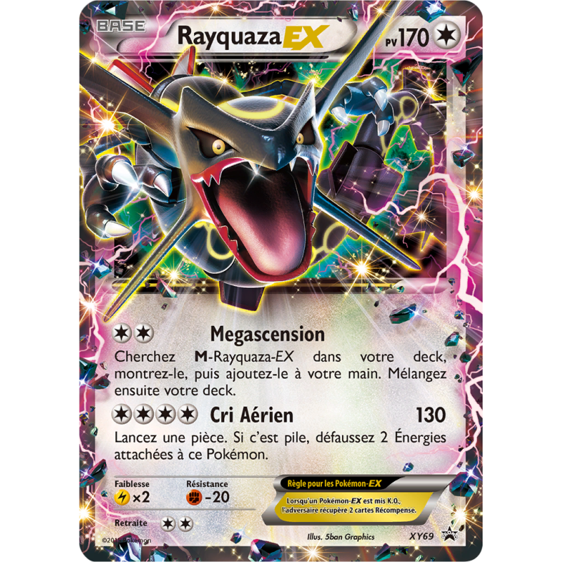Carte Pokémon Rayquaza-EX XY69 Promo XY