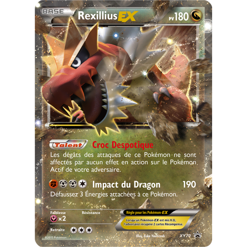 Carte Pokémon Rexillius-EX XY70 Promo XY