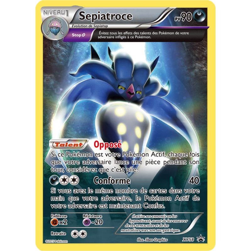 Carte Pokémon Sepiatroce XY58 Promo XY