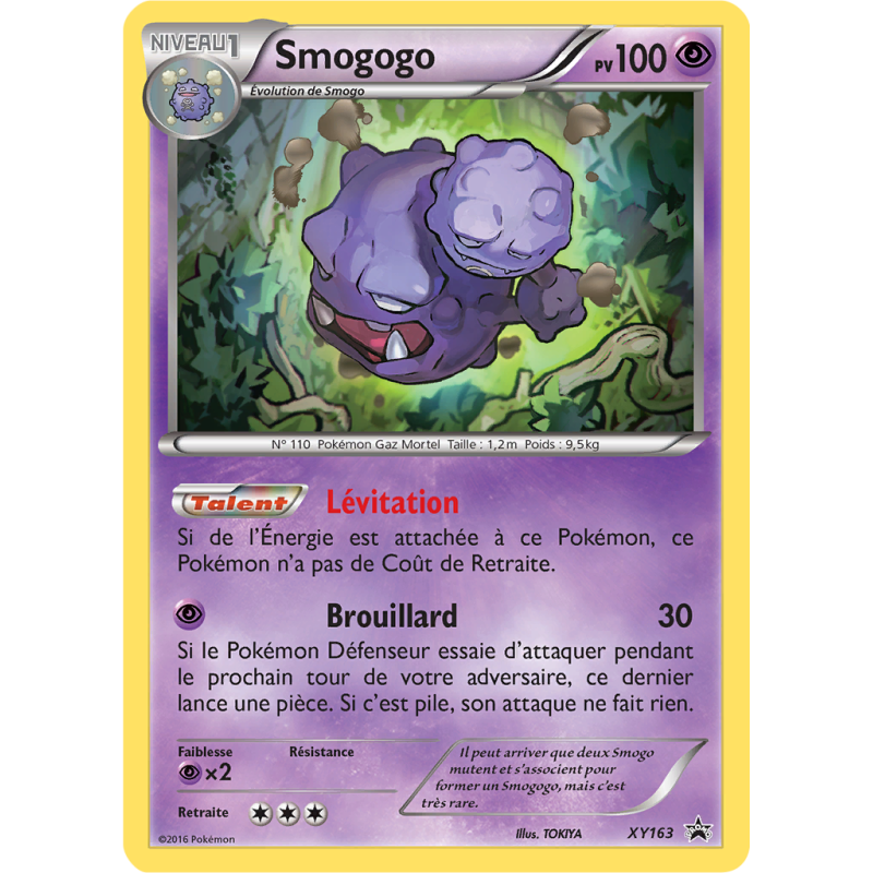 Carte Pokémon Smogogo XY163 Promo XY