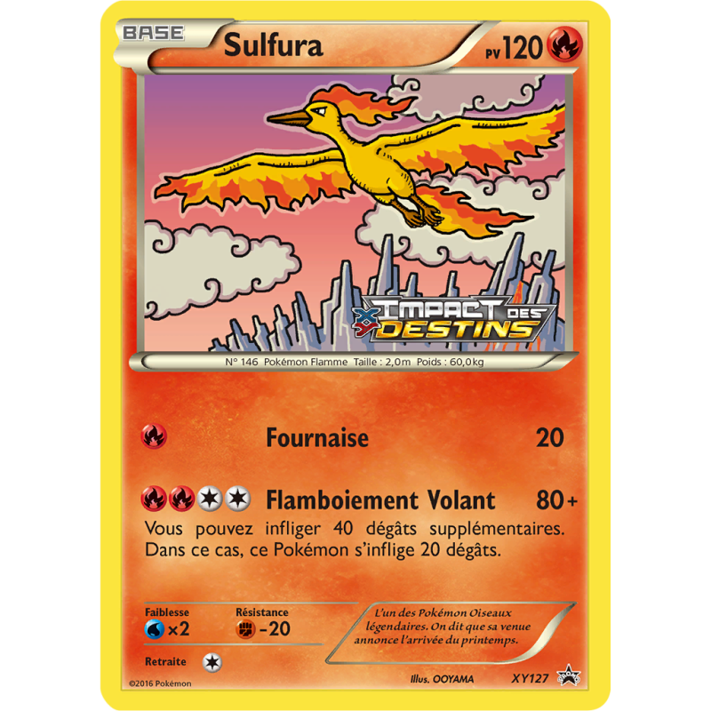 Carte Pokémon Sulfura XY127 Promo XY