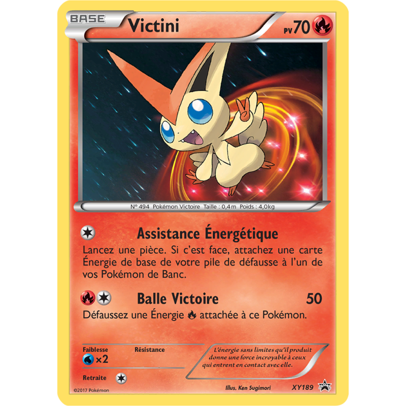 Carte Pokémon Victini XY189 Promo XY
