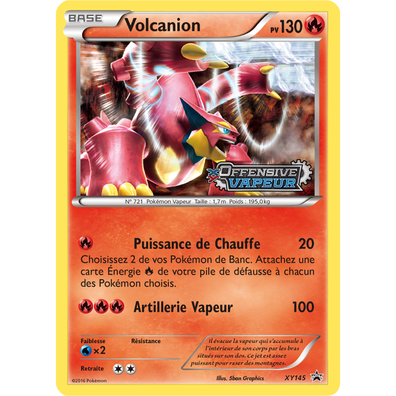 Carte Pokémon Volcanion XY145 Promo XY
