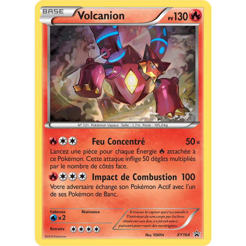 Carte Pokémon Volcanion XY164 Promo XY