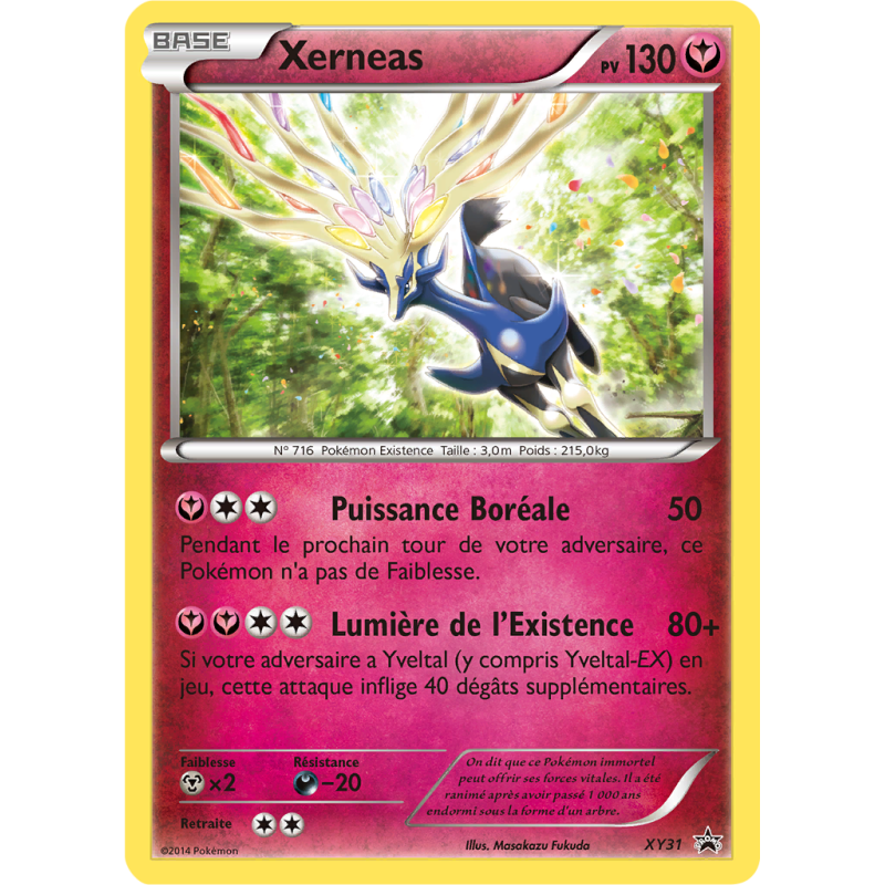 Carte Pokémon Xerneas XY31 Promo XY