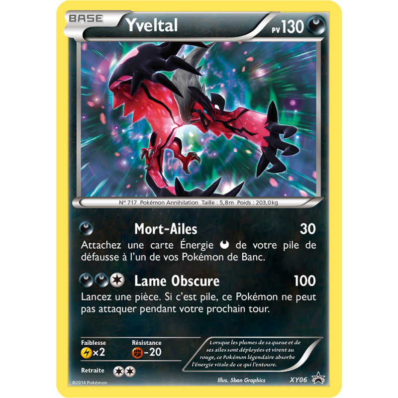 Carte Pokémon Yveltal XY06 Promo XY