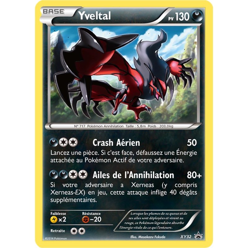 Carte Pokémon Yveltal XY32 Promo XY