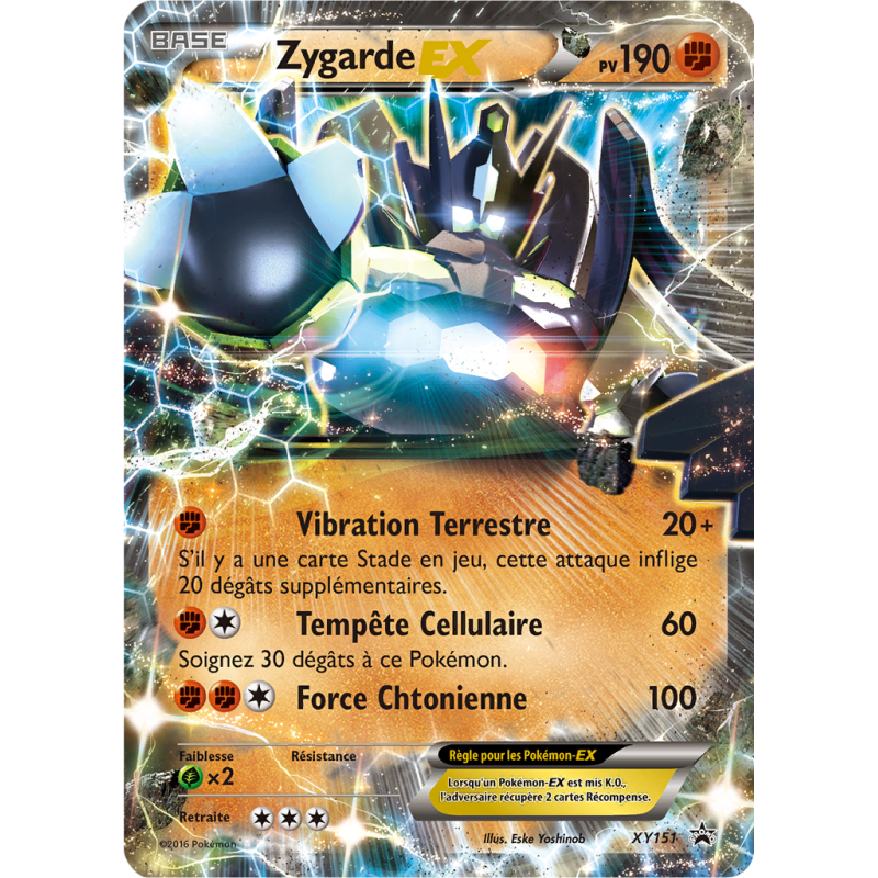 Carte Pokémon Zygarde-EX XY151 Promo XY