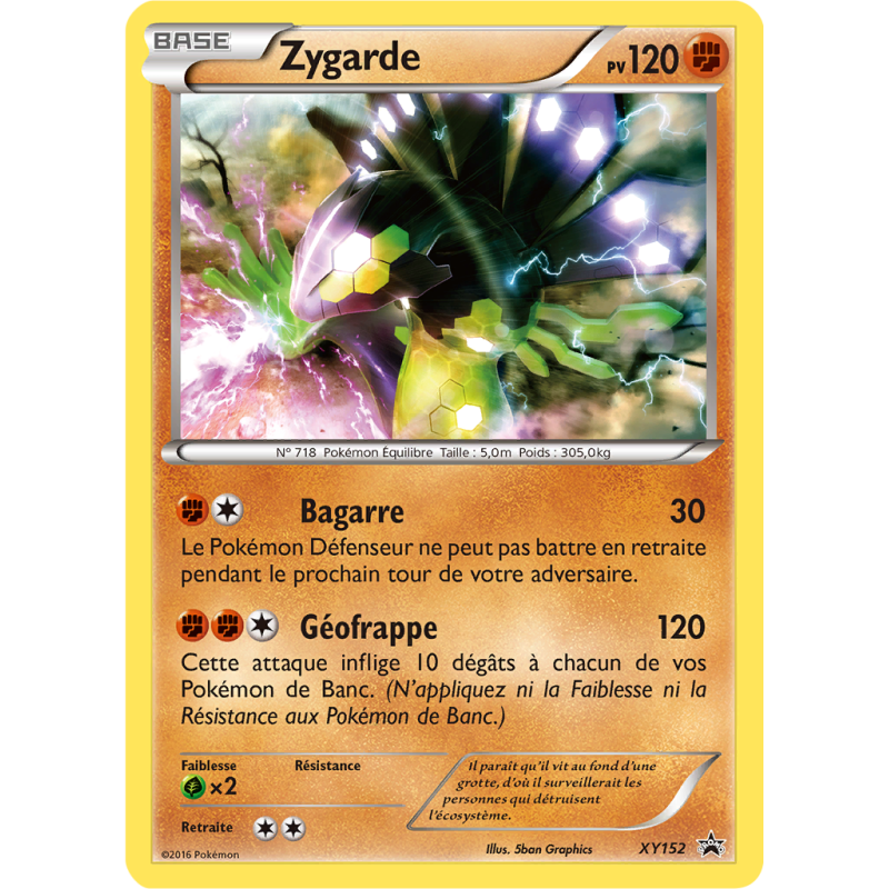 Carte Pokémon Zygarde XY152 Promo XY