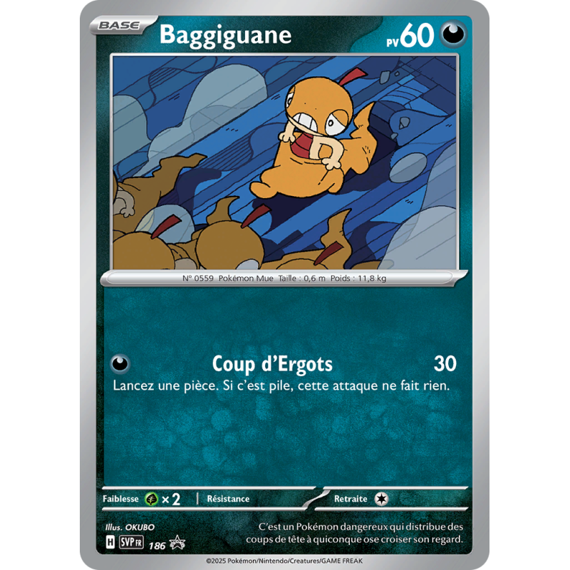 Carte Pokémon Baggiguane 186 Promo SV