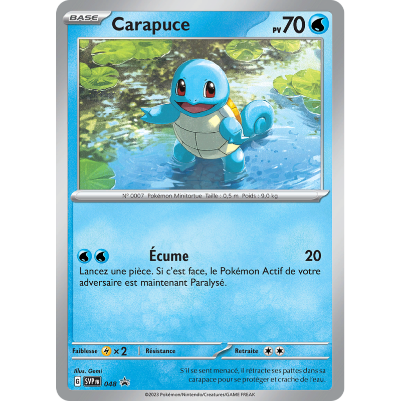 Carte Pokémon Carapuce 48 Promo SV