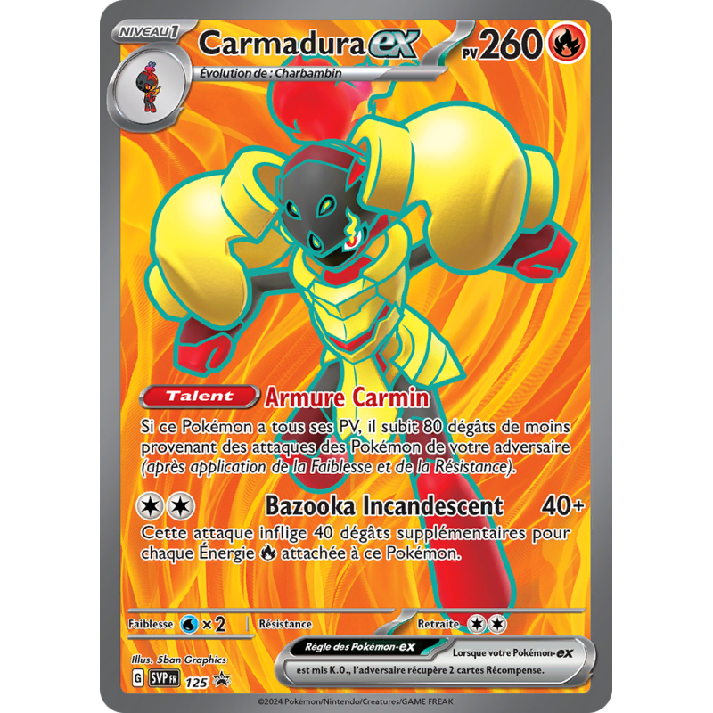 Carte Pokémon Carmadura-ex 125 Promo SV