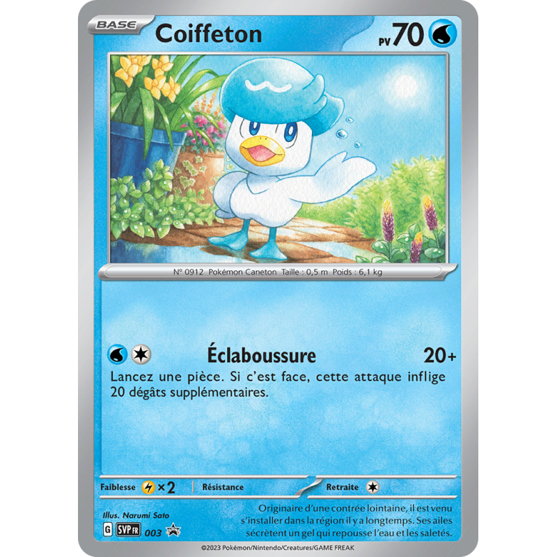 Carte Pokémon Coiffeton 3 Promo SV