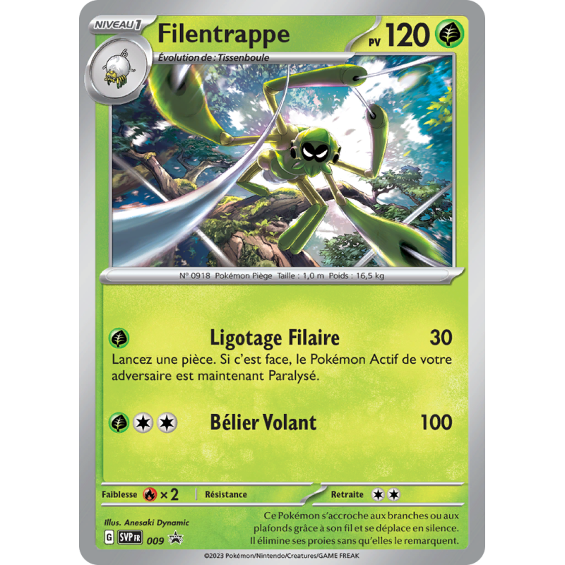 Carte Pokémon Filentrappe 9 Promo SV