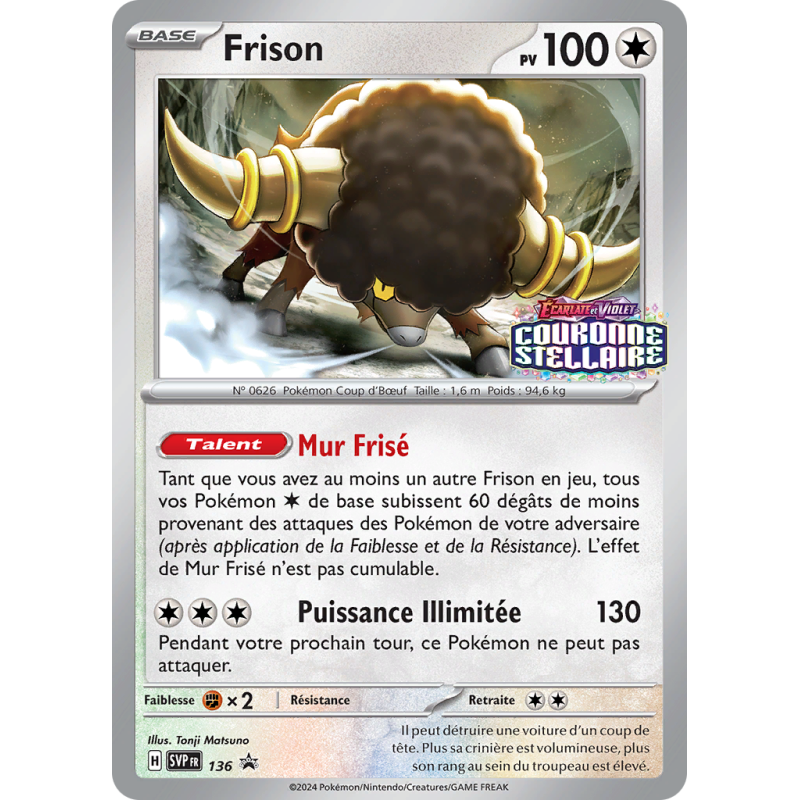 Carte Pokémon Frison 136 Promo SV