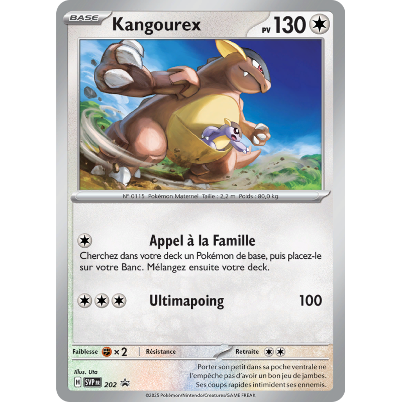Carte Pokémon Kangourex 202 Promo SV