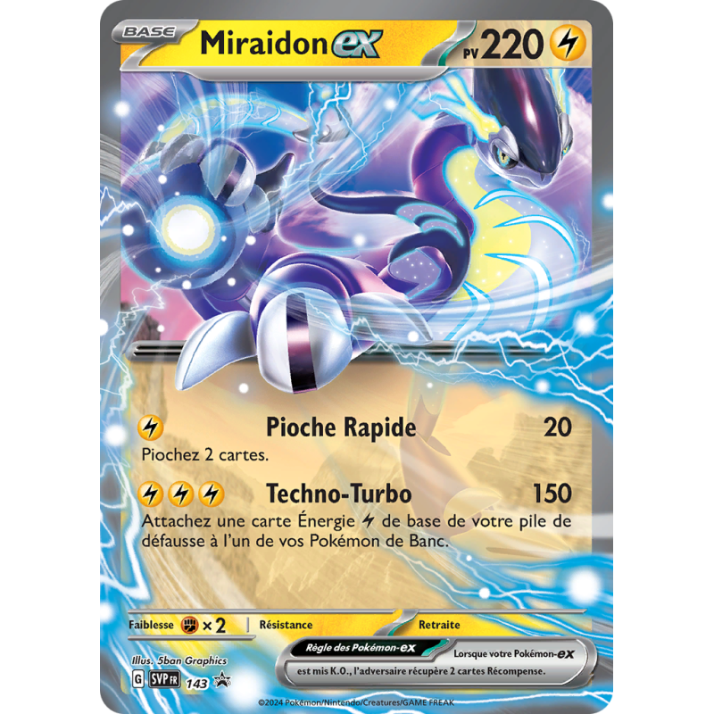 Carte Pokémon Miraidon-ex 143 Promo SV