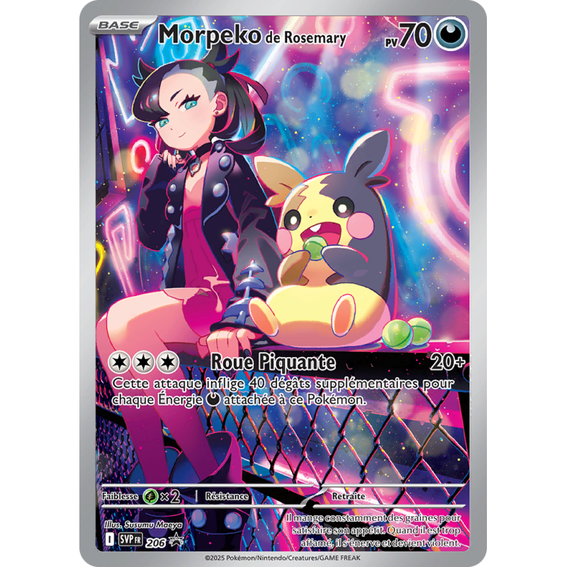 Carte Pokémon Morpeko de Rosemary 206 Promo SV