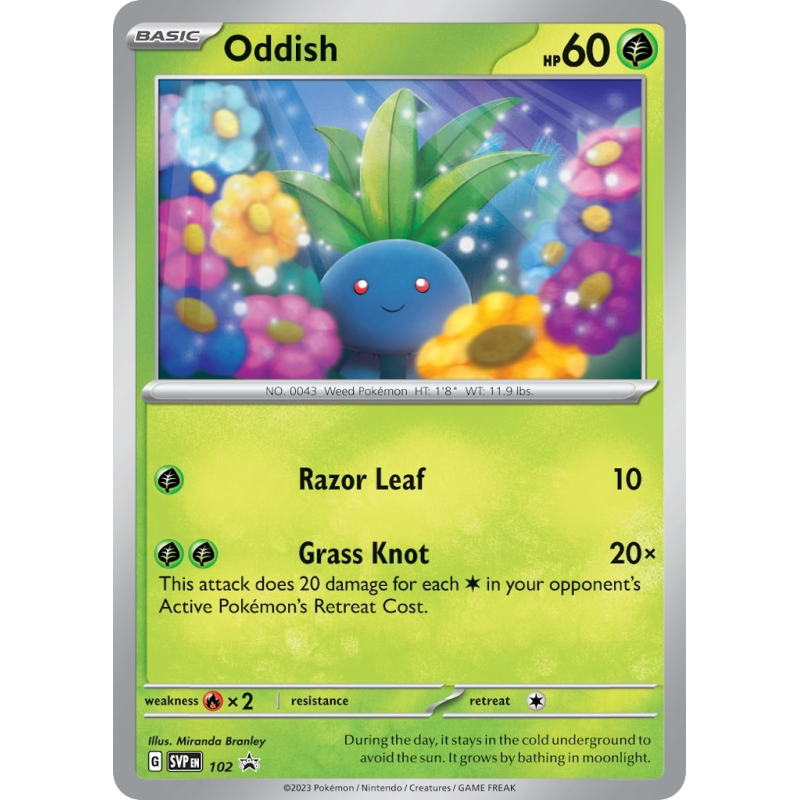Carte Pokémon Oddish 102 Promo SV
