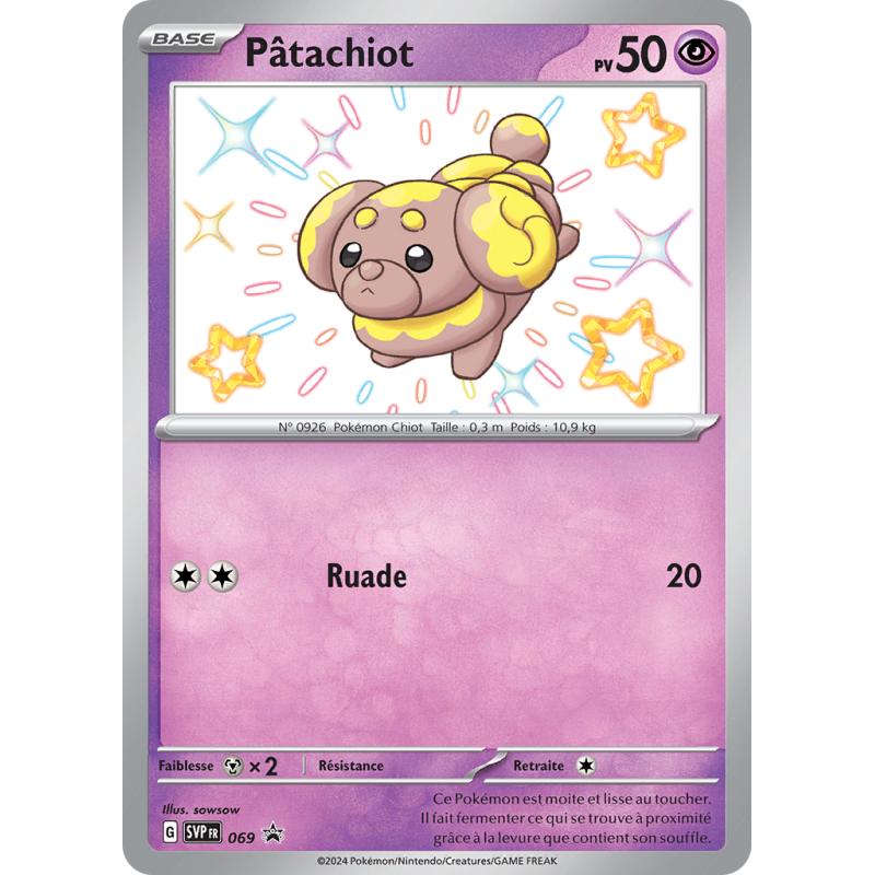 Carte Pokémon Pâtachiot 69 Promo SV