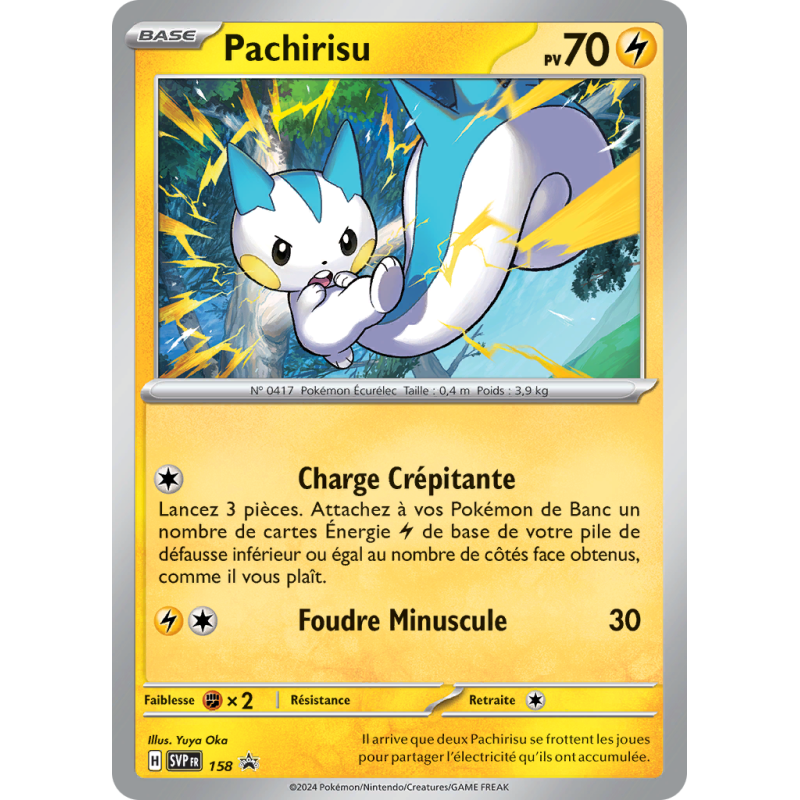 Carte Pokémon Pachirisu 158 Promo SV