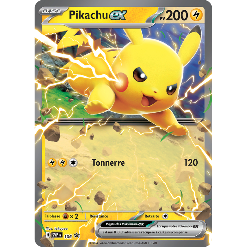 Carte Pokémon Pikachu-ex 106 Promo SV