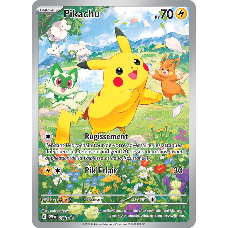 Carte Pokémon Pikachu 88 Promo SV