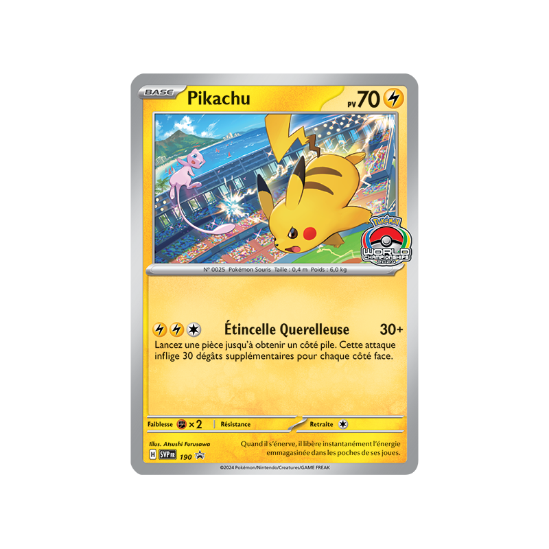 Carte Pokémon Pikachu 190 Promo SV