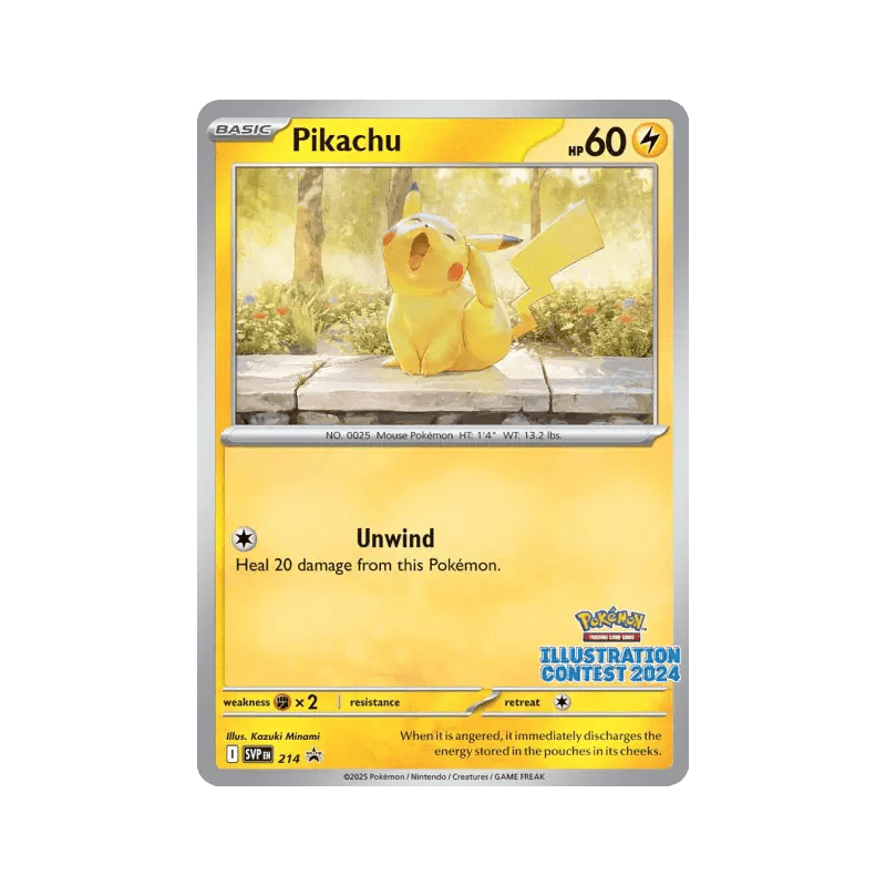 Carte Pokémon Pikachu 214 Promo SV