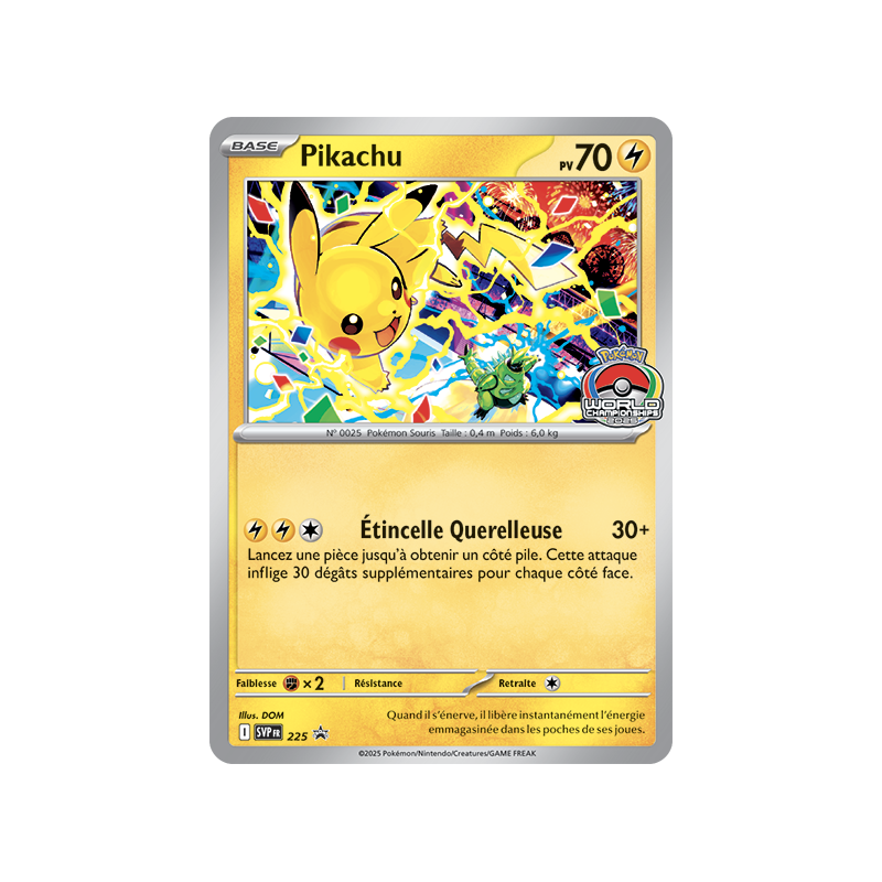 Carte Pokémon Pikachu 225 Promo SV