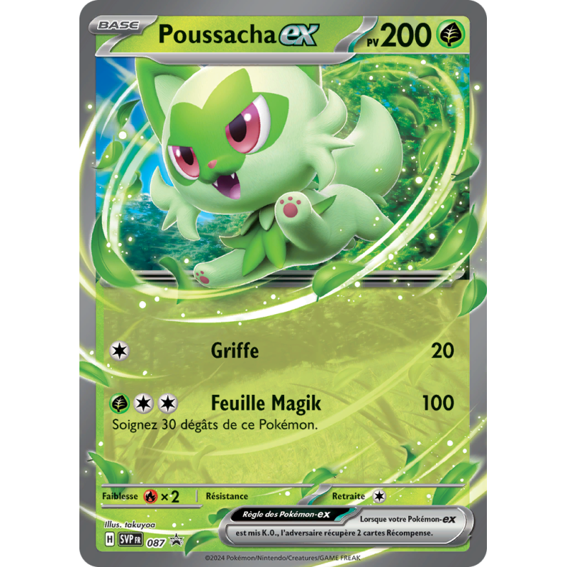 Carte Pokémon Poussacha-ex 87 Promo SV