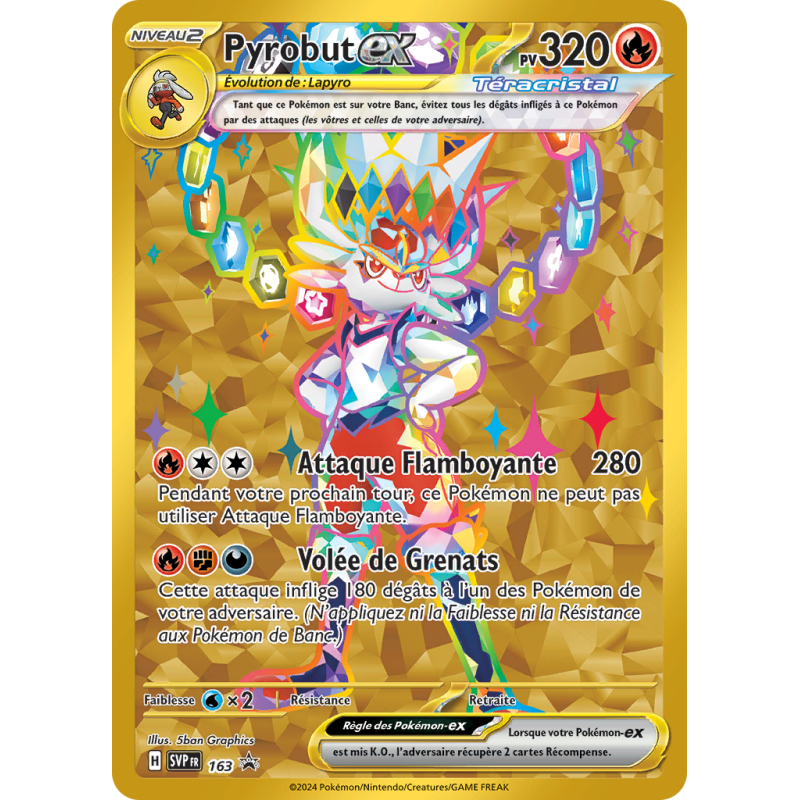 Carte Pokémon Pyrobut-ex 163 Promo SV