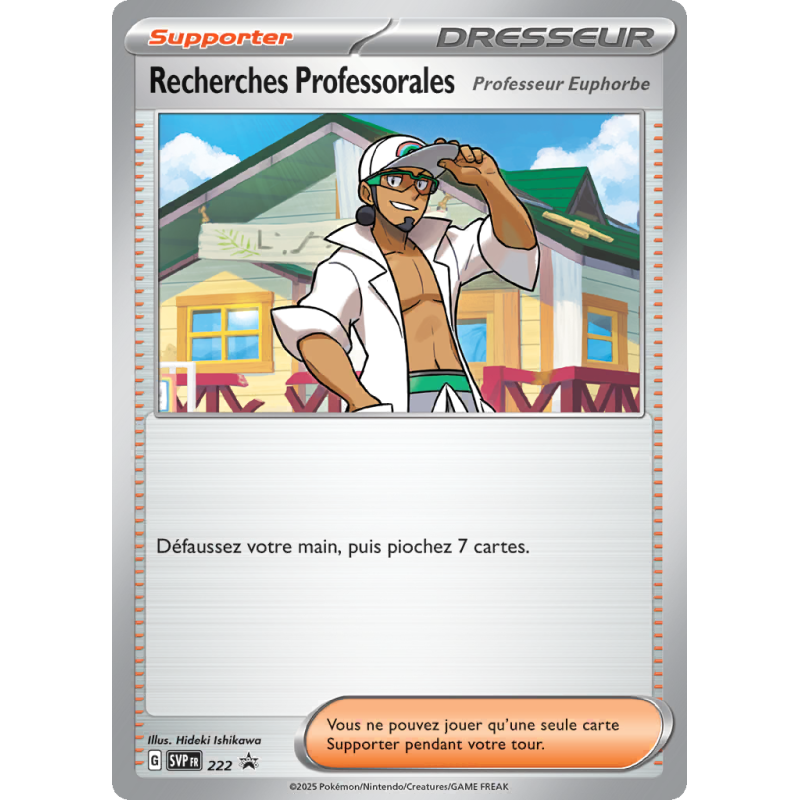 Carte Pokémon Recherches Professorales 222 Promo SV