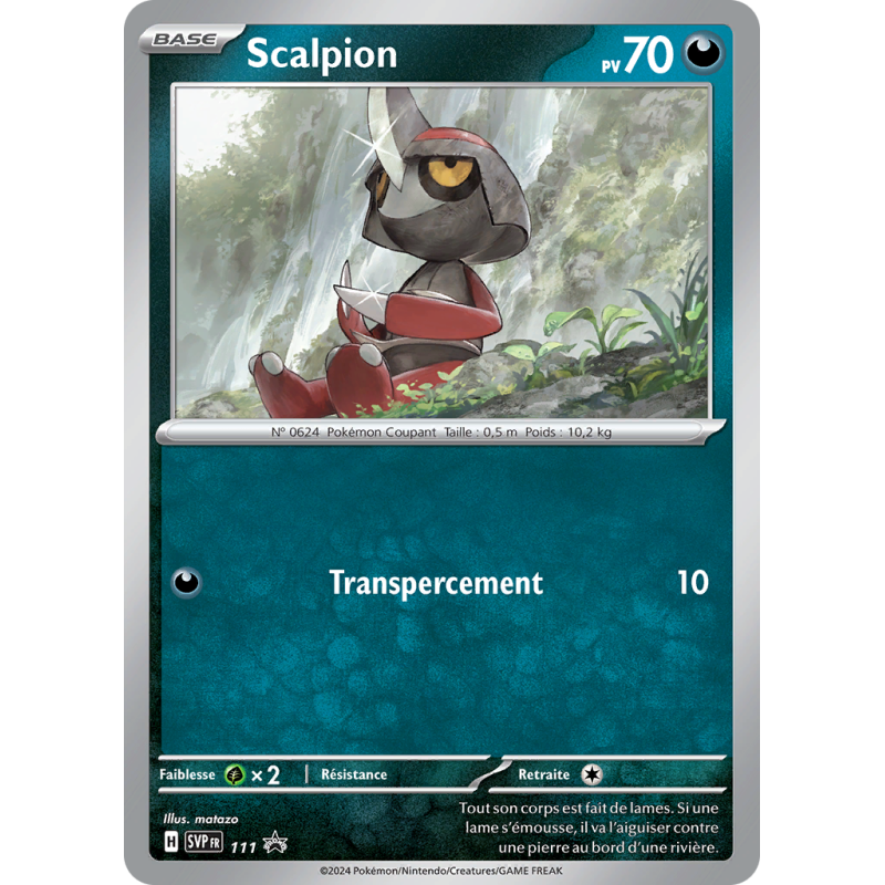 Carte Pokémon Scalpion 111 Promo SV