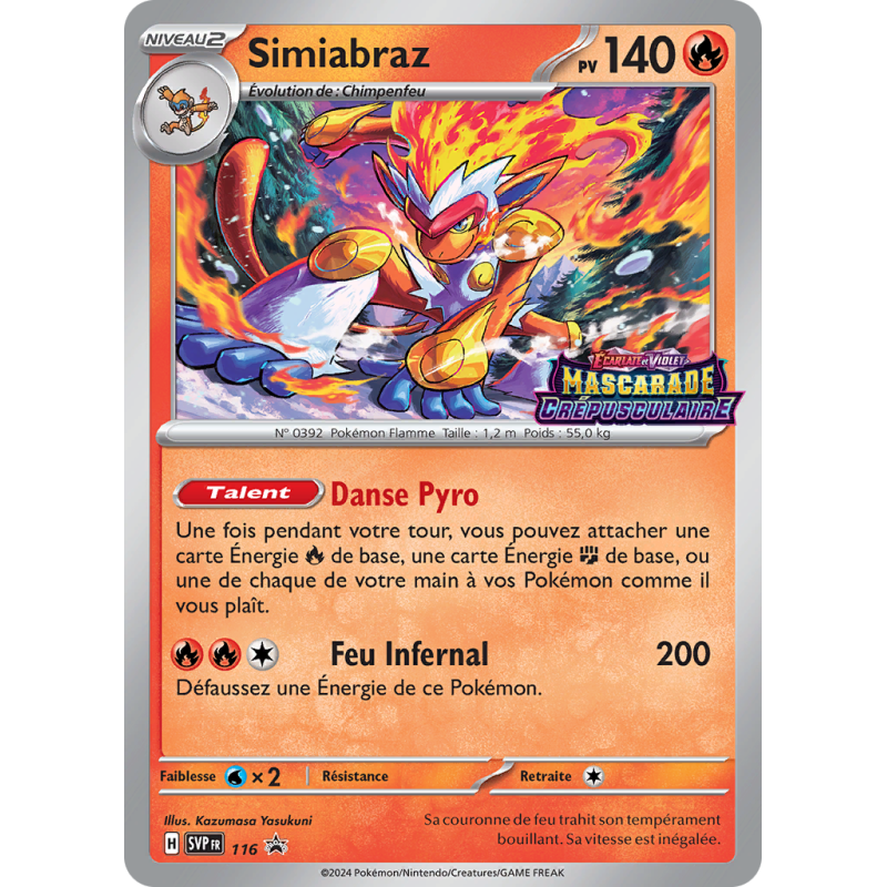 Carte Pokémon Simiabraz 116 Promo SV