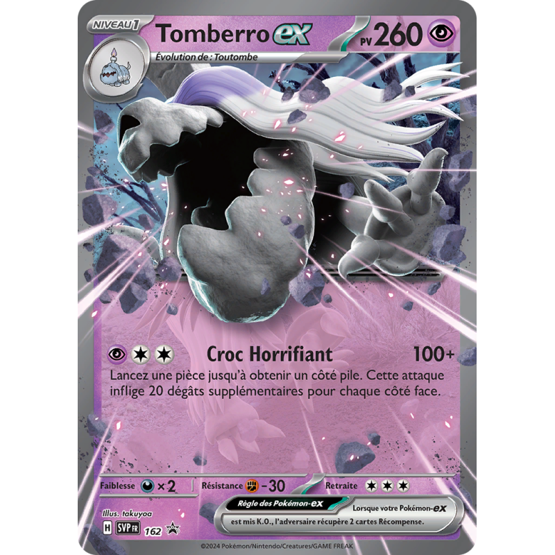 Carte Pokémon Tomberro-ex 162 Promo SV