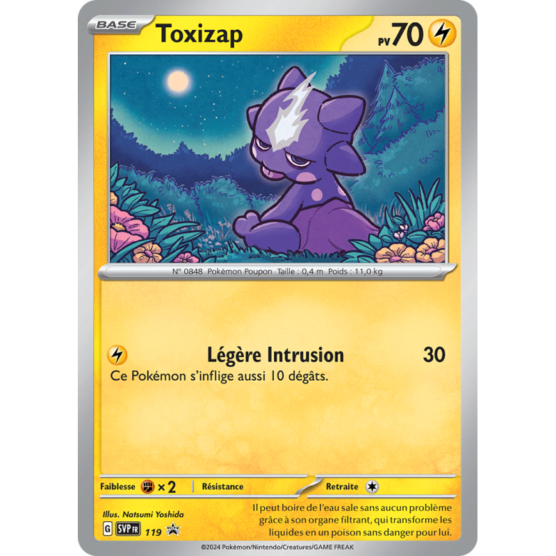 Carte Pokémon Toxizap 119 Promo SV
