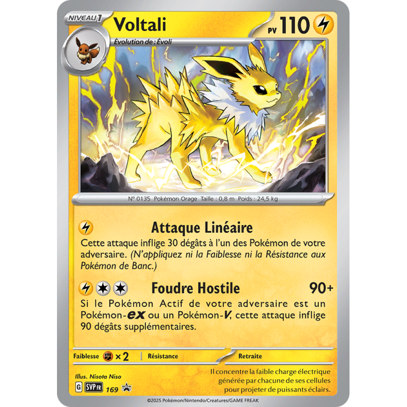 Carte Pokémon Voltali 169 Promo SV