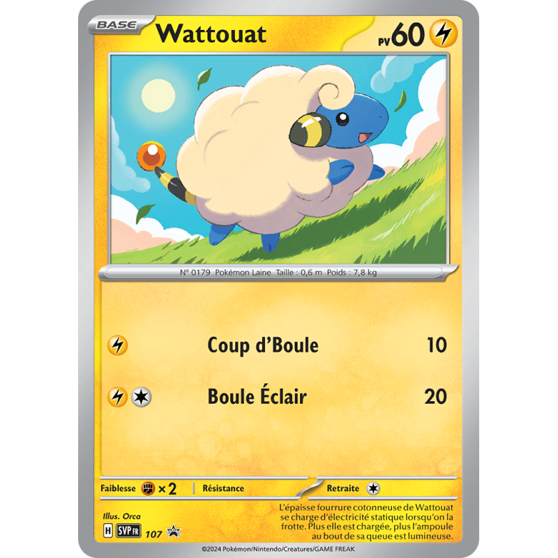Carte Pokémon Wattouat 107 Promo SV