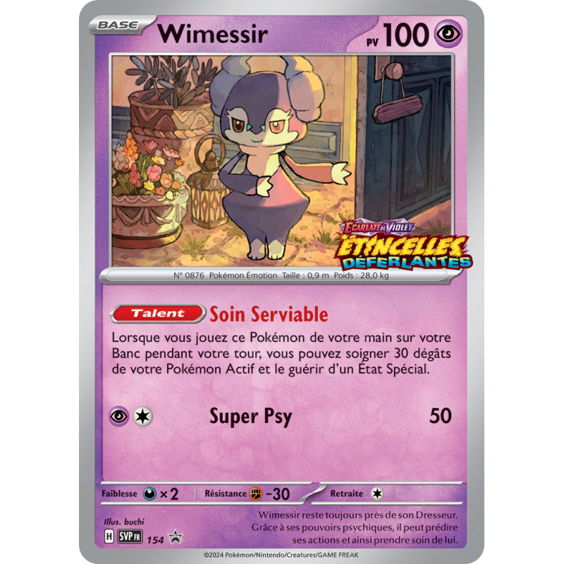 Carte Pokémon Wimessir 154 Promo SV