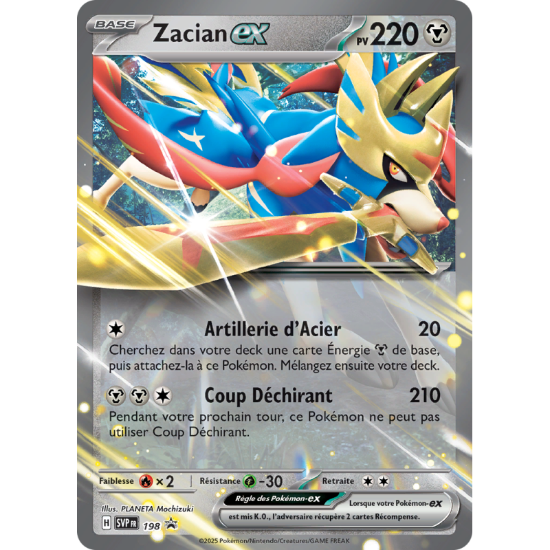 Carte Pokémon Zacian-ex 198 Promo SV