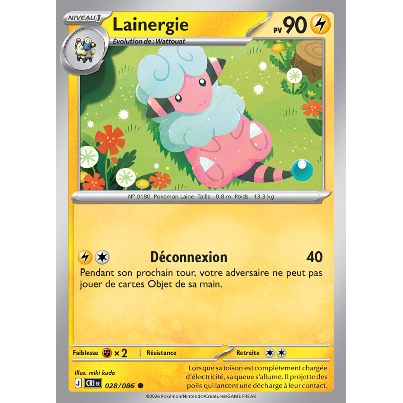 Carte Pokémon Lainergie 028/086 Commune Chaos Ascendant