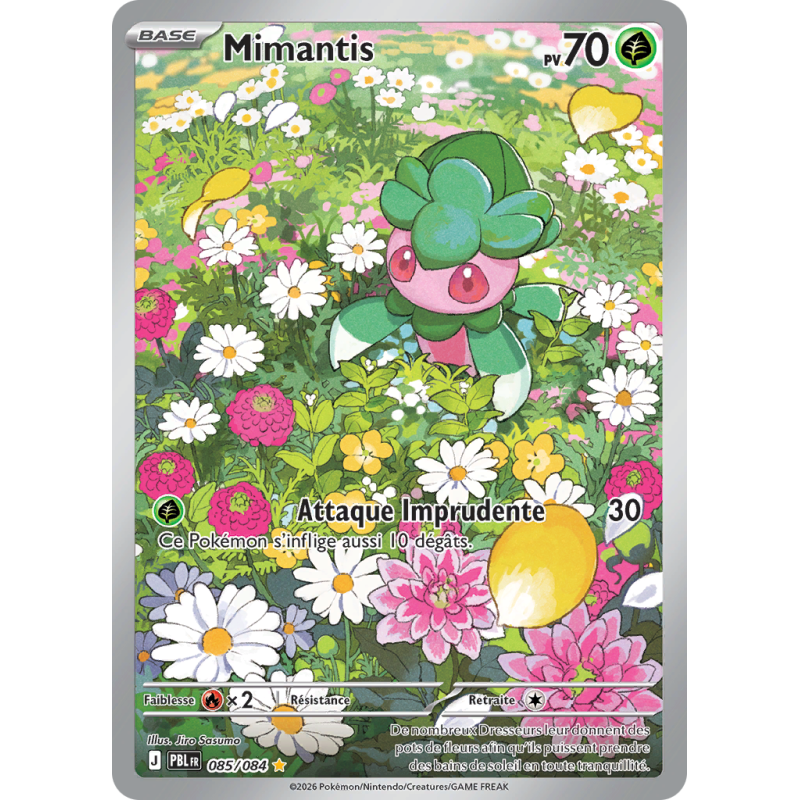 Carte Pokémon Mimantis 085/084 AR Nuit Noire