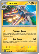 Carte Pokémon Lucanon 026/084 Peu commune Nuit Noire