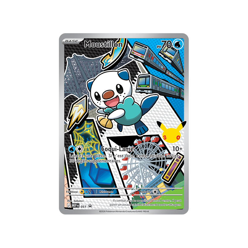 Carte Pokémon Moustillon 51 Promo ME