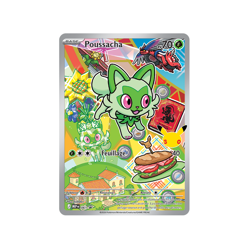 Carte Pokémon Poussacha 61 Promo ME